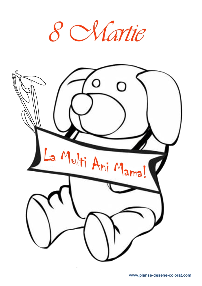 desene de colorat de ziua mamei ghiocel